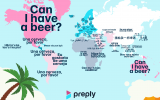 Wakacyjna ściągawka od Preply. Dzięki niej zamówisz piwo w prawie każdym języku